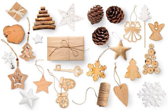 Christmas isolated objects, mock ups in Objects - product preview 8