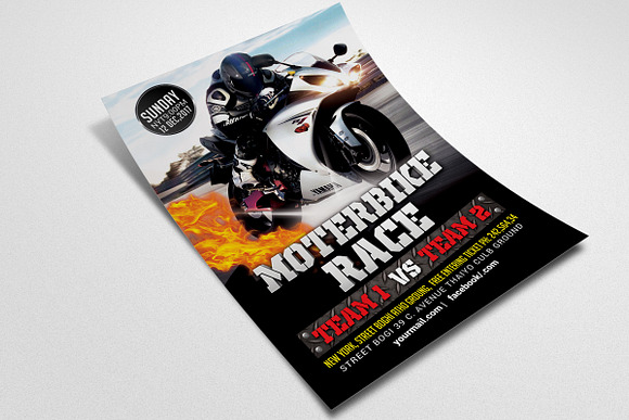 Bike Racing Flyer Template in Flyer Templates - product preview 1