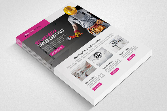 Handyman & Plumber Services Flyer in Flyer Templates - product preview 1