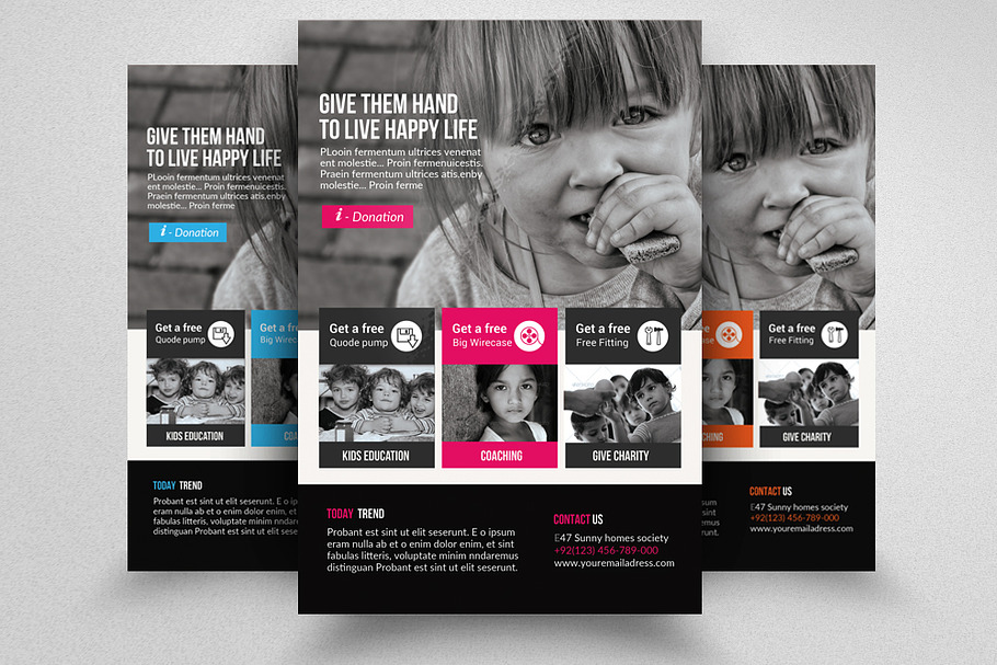 Charity & Donation Flyer in Flyer Templates - product preview 8