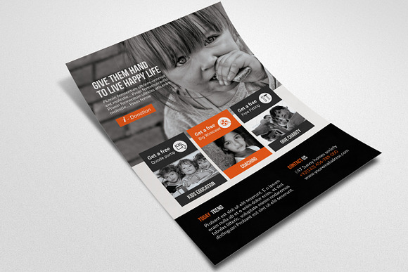 Charity & Donation Flyer in Flyer Templates - product preview 2
