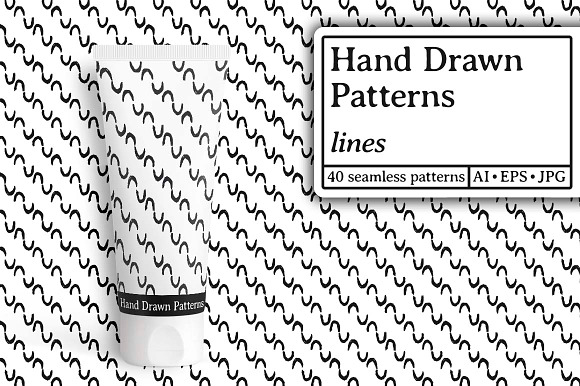 Hand drawn patterns. Lines in Patterns - product preview 8