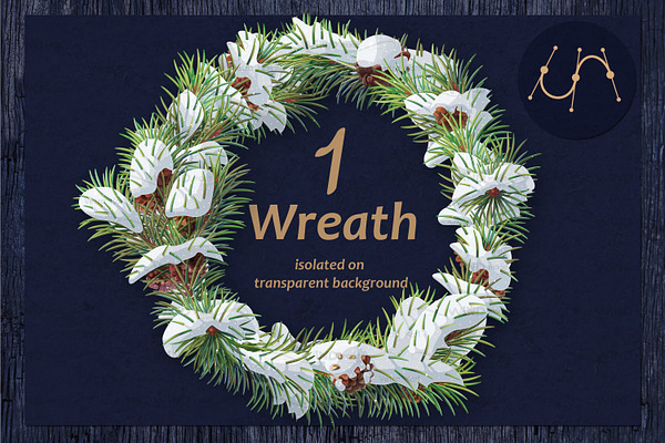 vector Christmas Wreath