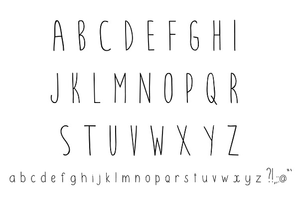 Bebekvi TTF hand written typeface