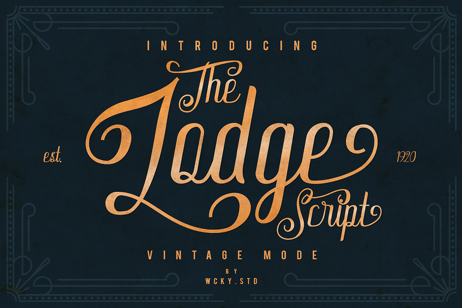 The Lodge Script - 30% OFF in Display Fonts - product preview 8