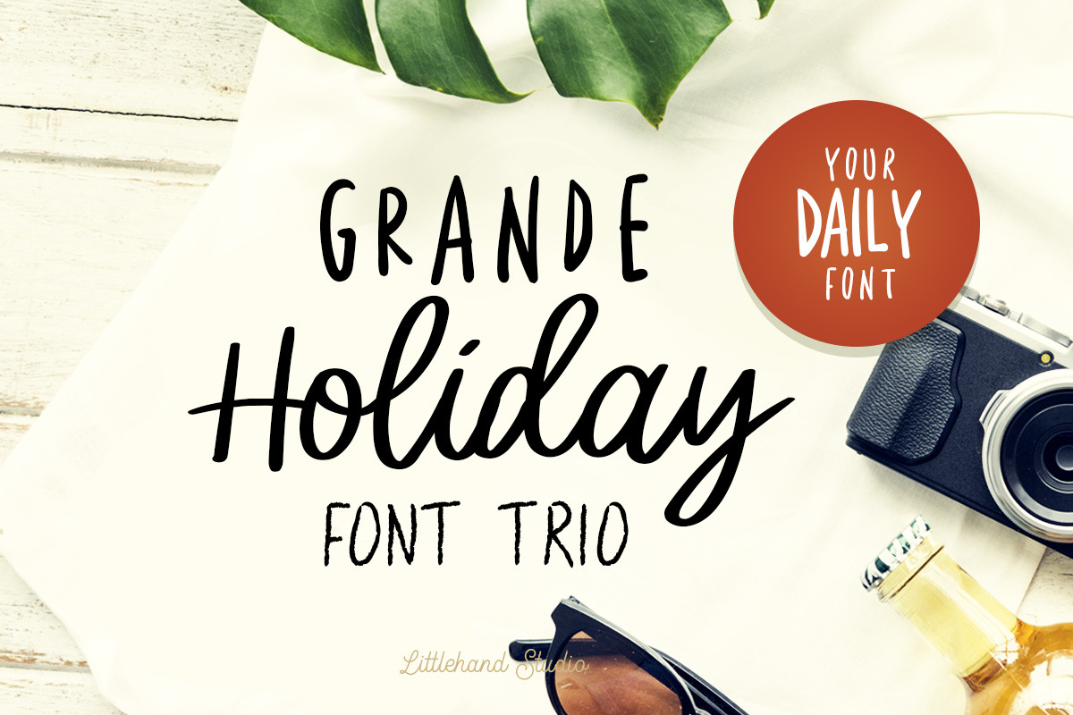 Grande Holiday - Font Trio in Script Fonts - product preview 8