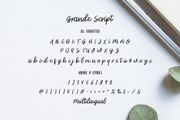 Grande Holiday - Font Trio in Script Fonts - product preview 6