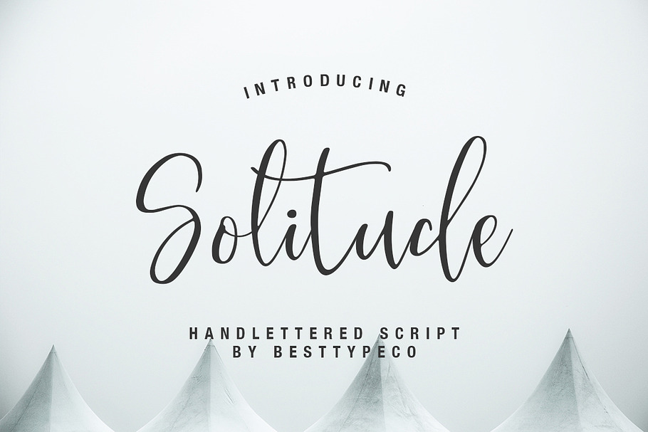 Solitude in Script Fonts - product preview 8
