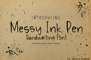 Messy Ink Pen Handwriting Font