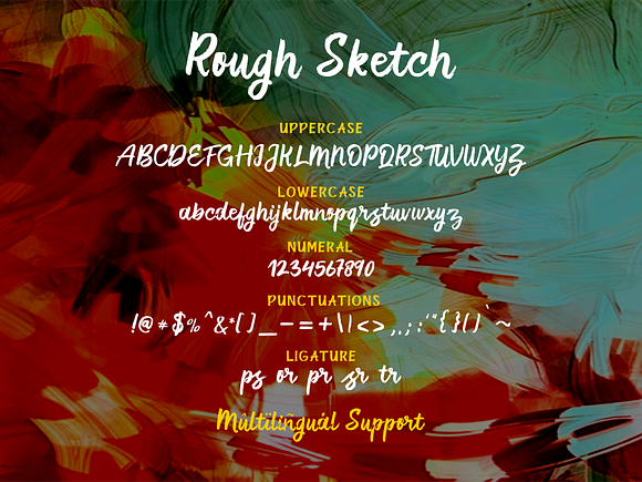 Rough Sketch - fonts duo in Script Fonts - product preview 4