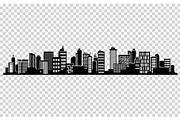 Vector city silhouette