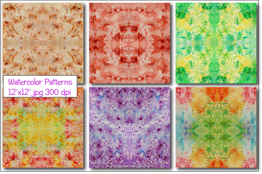Watercolor Pattern Red Seamless in Patterns - product preview 8
