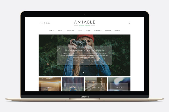Amiable - A WP Blogging Theme in WordPress Blog Themes - product preview 2