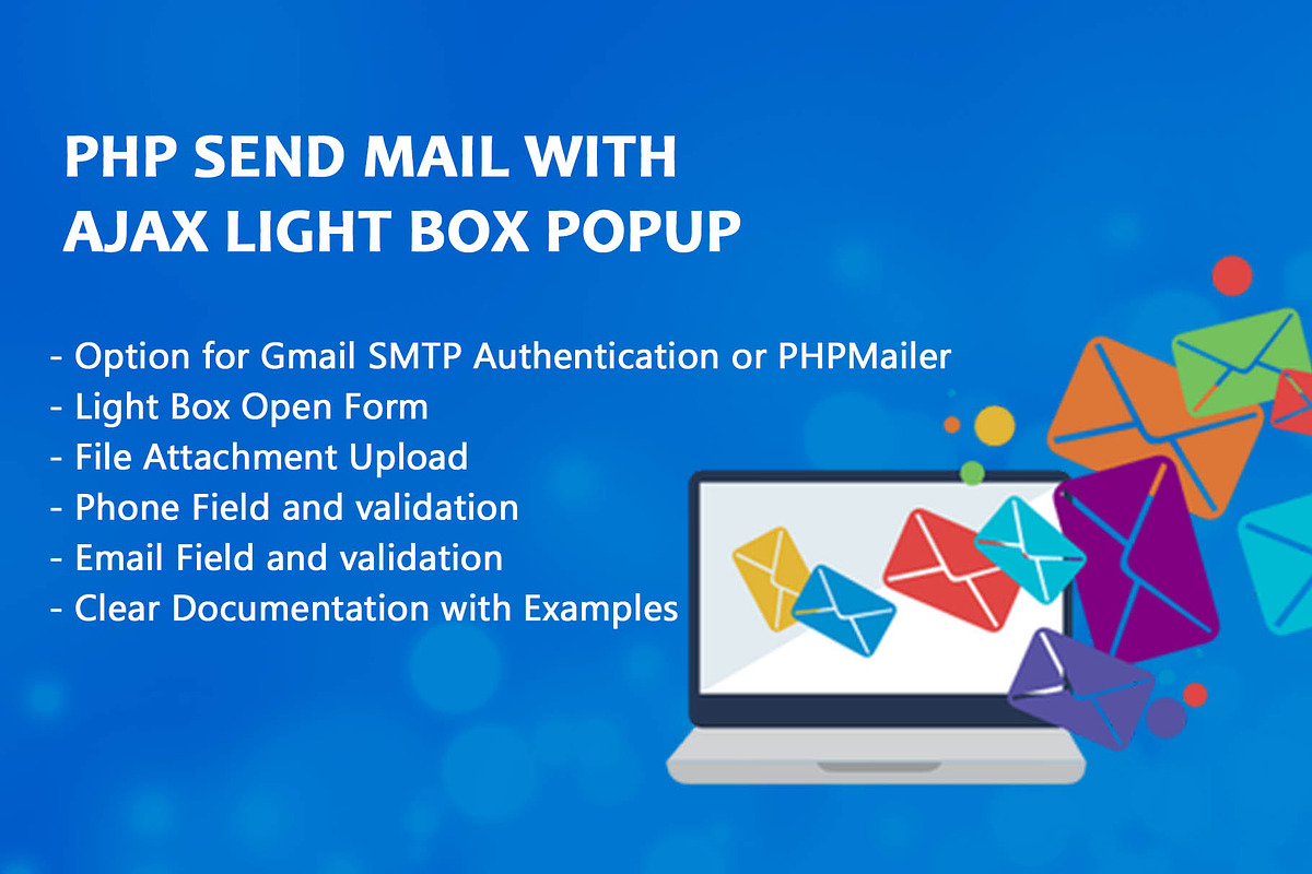 Php Send Mail With Ajax Light Box in HTML/CSS Themes - product preview 8