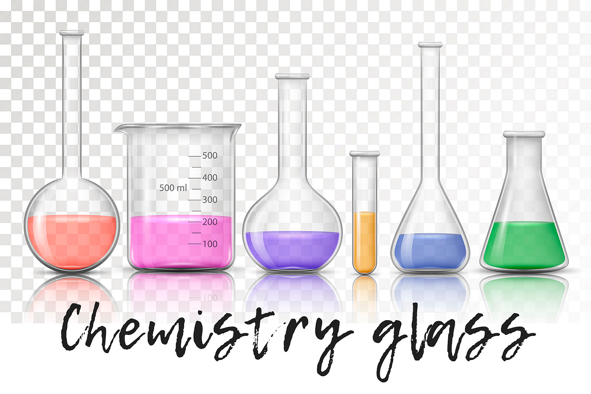 Chemical glass set in Illustrations - product preview 8