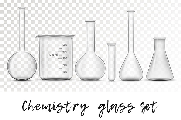 Chemical glass set in Illustrations - product preview 4