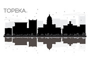 Topeka Kansas USA City skyline 
