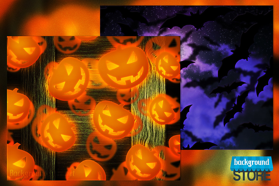 Halloween Background in Textures - product preview 8
