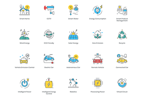 88 Smart Technology Icons