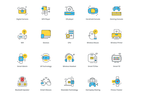 88 Smart Technology Icons in Graphics - product preview 2