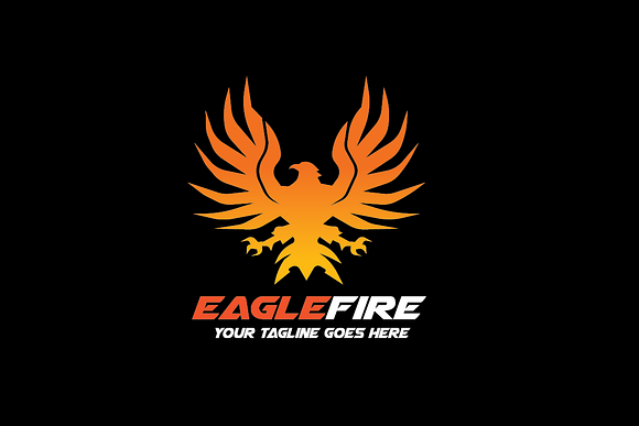 Eagle Fire in Logo Templates - product preview 2