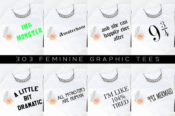 Big Bundle-Feminine Graphic Tees