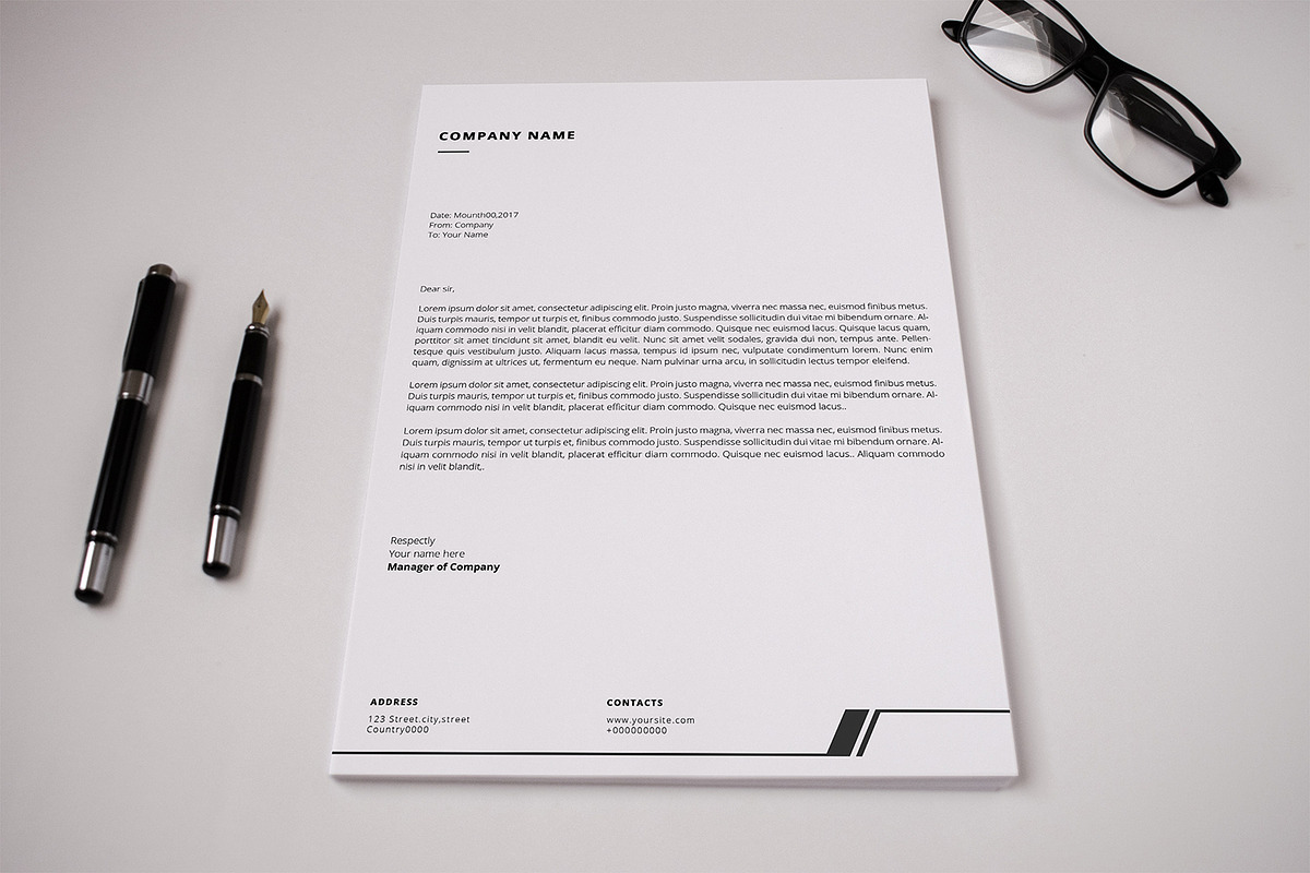 Business Letterhead-V21 in Stationery Templates - product preview 8