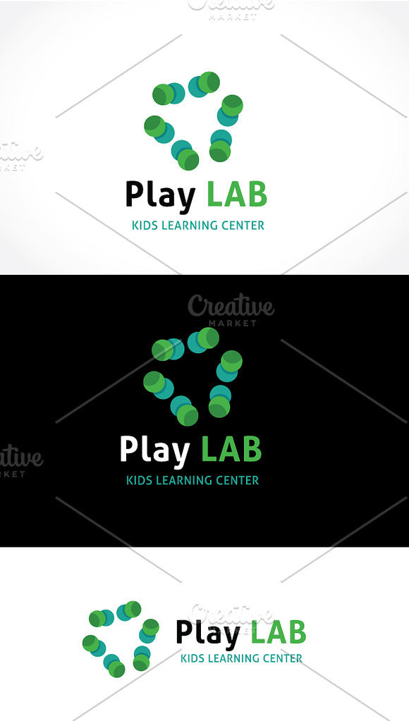 Play Lab Kids Learning in Logo Templates - product preview 1