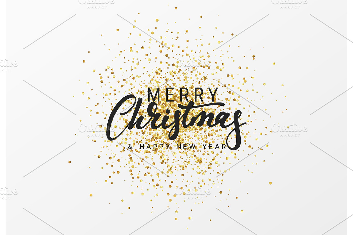 Merry Christmas calligraphy text. in Objects - product preview 8