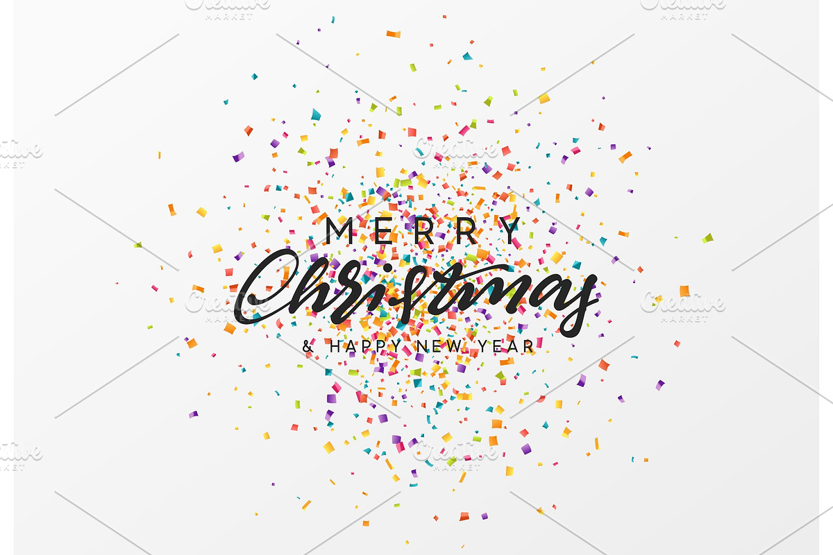 Merry Christmas calligraphy text. in Objects - product preview 8