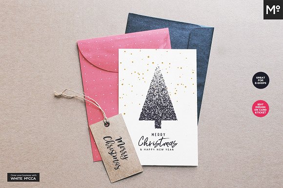 Christmas Card Mock-ups Generator in Product Mockups - product preview 4