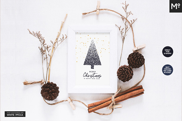 Christmas Card Mock-ups Generator in Product Mockups - product preview 5