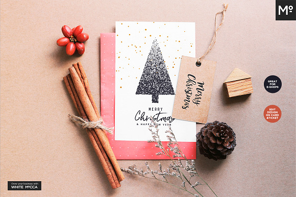 Christmas Card Mock-ups Generator in Product Mockups - product preview 10