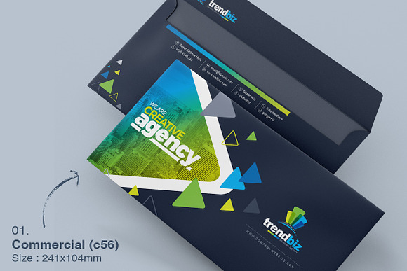 Corporate Envelope Template in Stationery Templates - product preview 1
