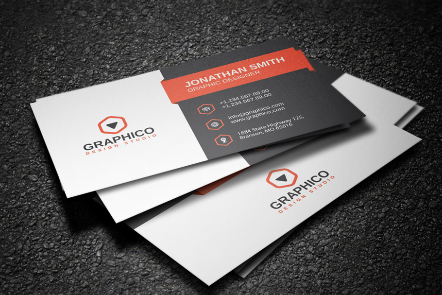 Creative Corporate Business Card 12 in Business Card Templates - product preview 8