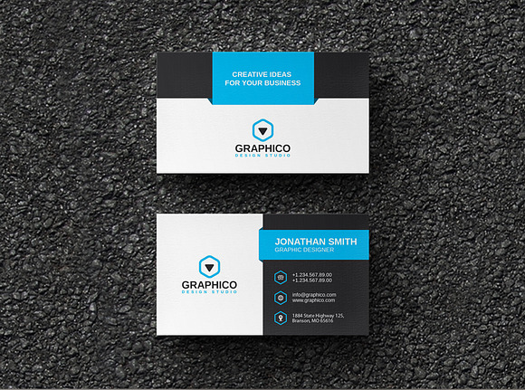 Creative Corporate Business Card 12 in Business Card Templates - product preview 3