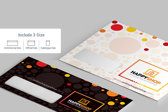 E-Commerce Shop Envelope Package in Stationery Templates - product preview 3