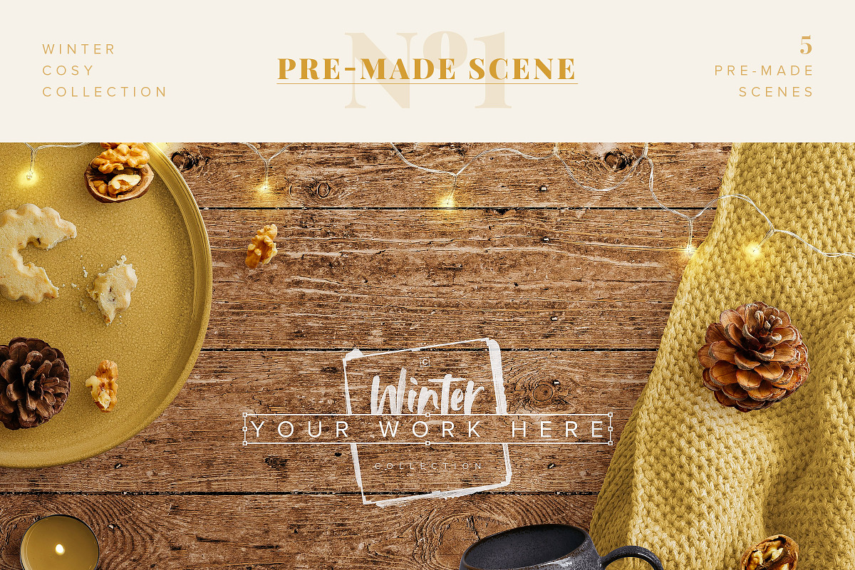 Winter Cosy Collection - CS in Scene Creator Mockups - product preview 8