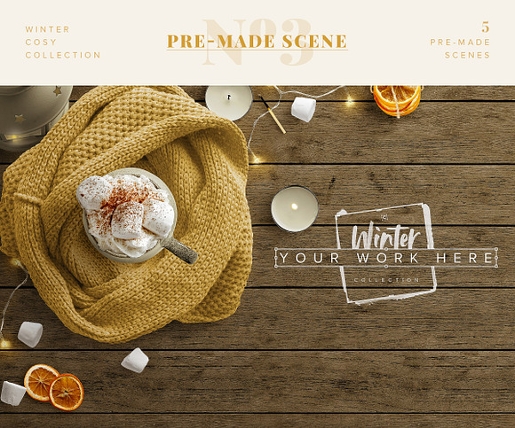 Winter Cosy Collection - CS in Scene Creator Mockups - product preview 2