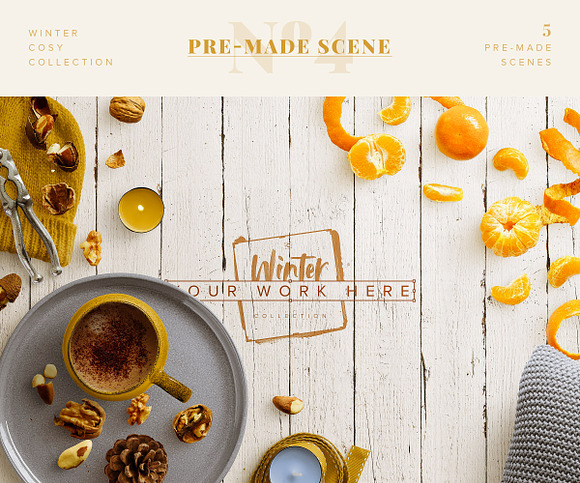 Winter Cosy Collection - CS in Scene Creator Mockups - product preview 3