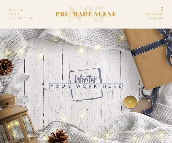 Winter Cosy Collection - CS in Scene Creator Mockups - product preview 4
