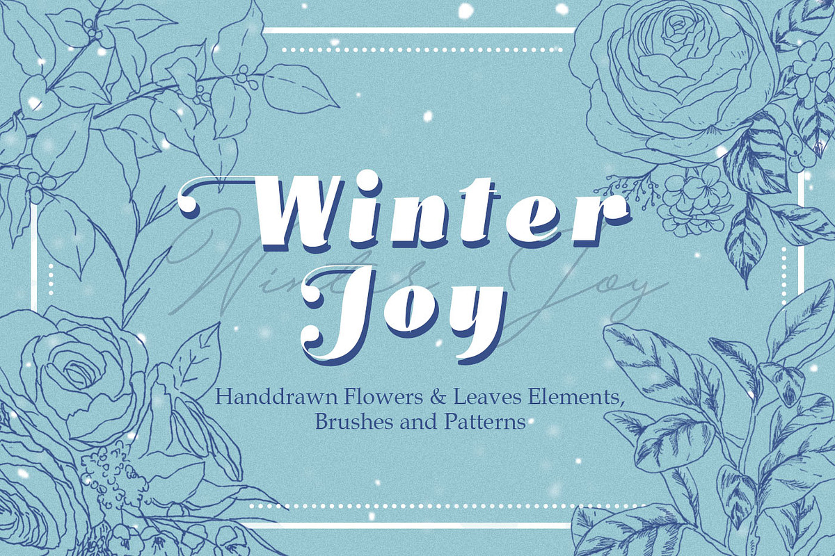 Winter Joy - Flowers & Foliages in Illustrations - product preview 8