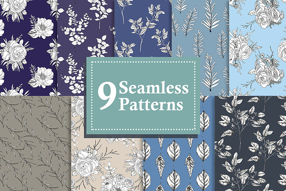 Winter Joy - Flowers & Foliages in Illustrations - product preview 3