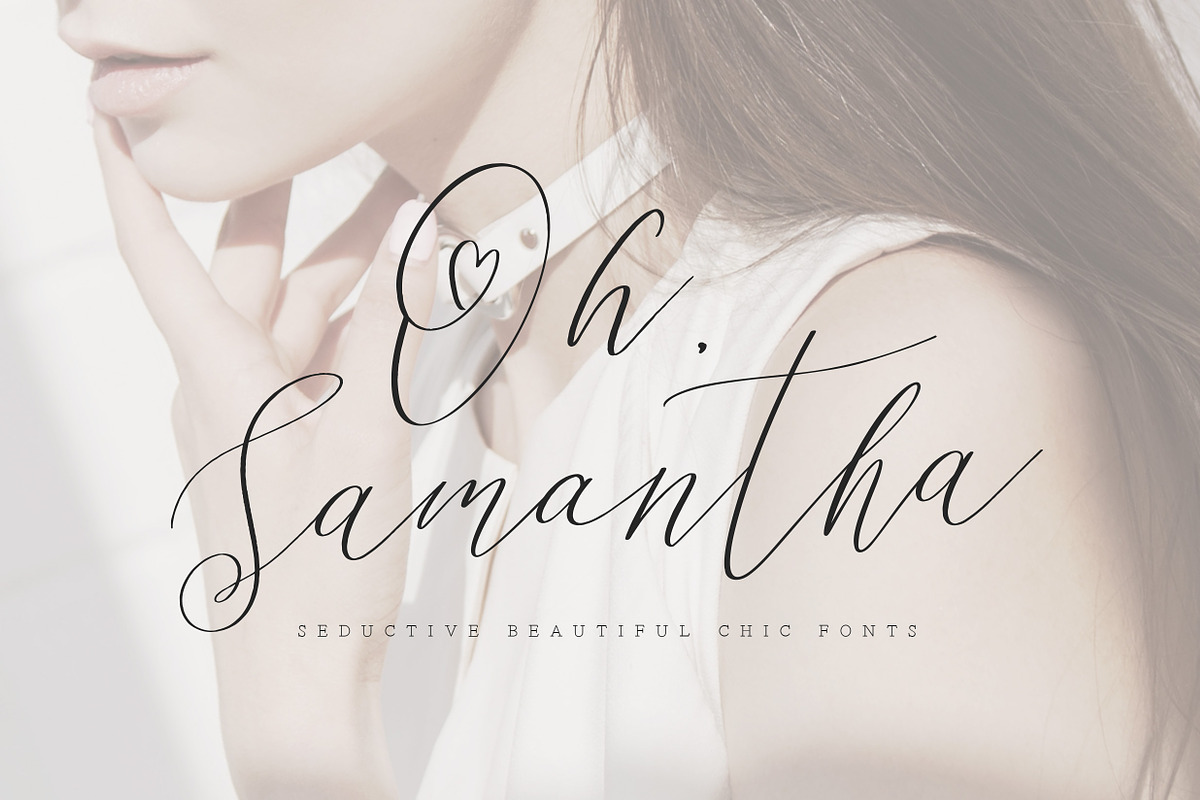 Oh Samantha - Seductive Chic Font in Script Fonts - product preview 8