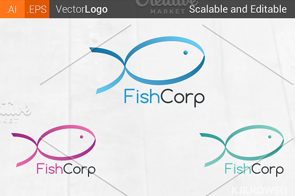 Fish Logo in Logo Templates - product preview 1