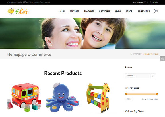 4Kids - Childcare WordPress Theme in WordPress Business Themes - product preview 5
