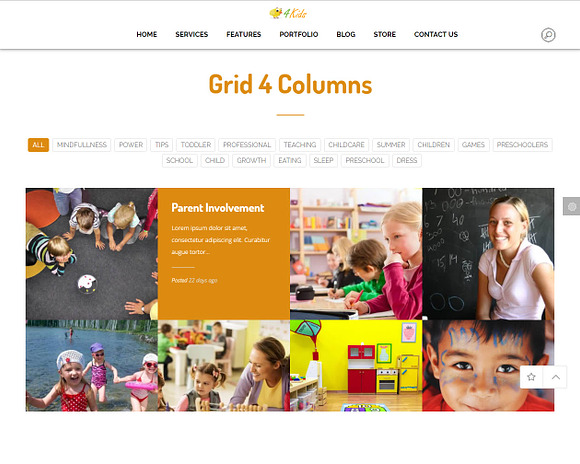 4Kids - Childcare WordPress Theme in WordPress Business Themes - product preview 6