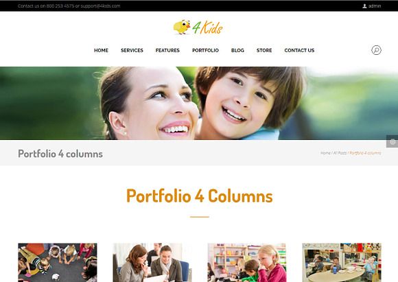 4Kids - Childcare WordPress Theme in WordPress Business Themes - product preview 7