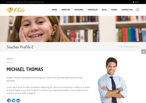4Kids - Childcare WordPress Theme in WordPress Business Themes - product preview 11