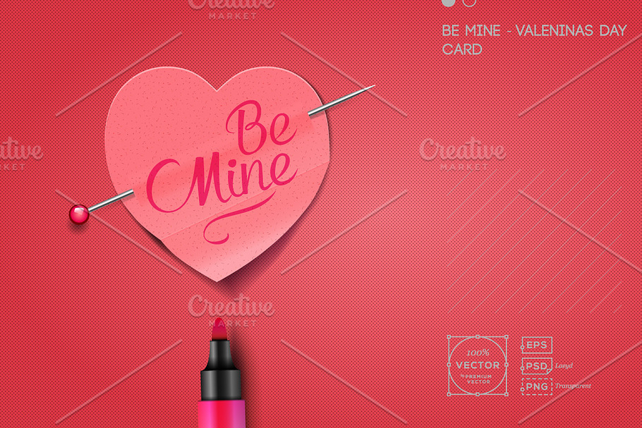 Be Mine - Valentine's Day Card